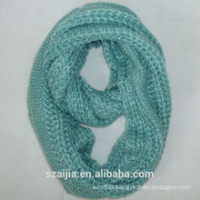 Fashiion new design acrylic knitted infinity scarf